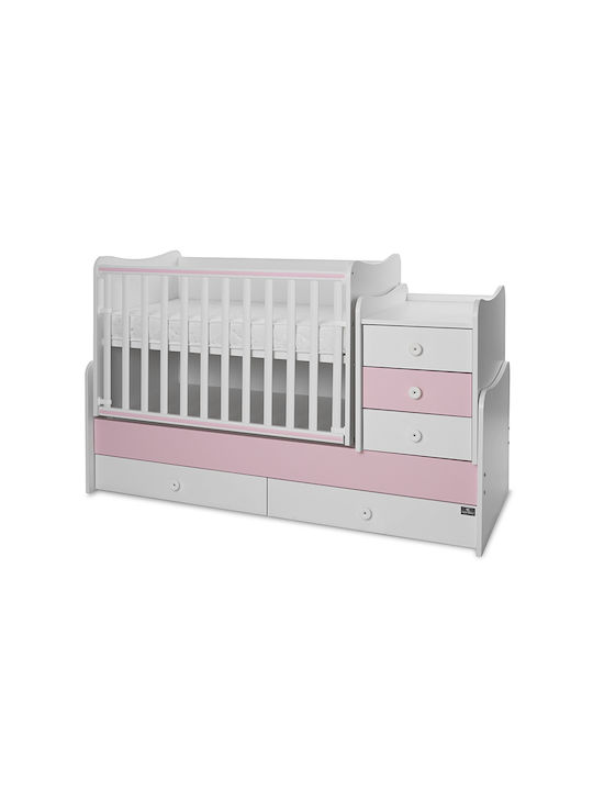Lorelli Convertible Baby Crib Maxi Plus White for Mattress 62x160cm