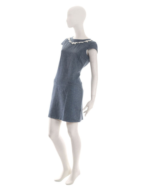 Scripta Mini Dress Blue