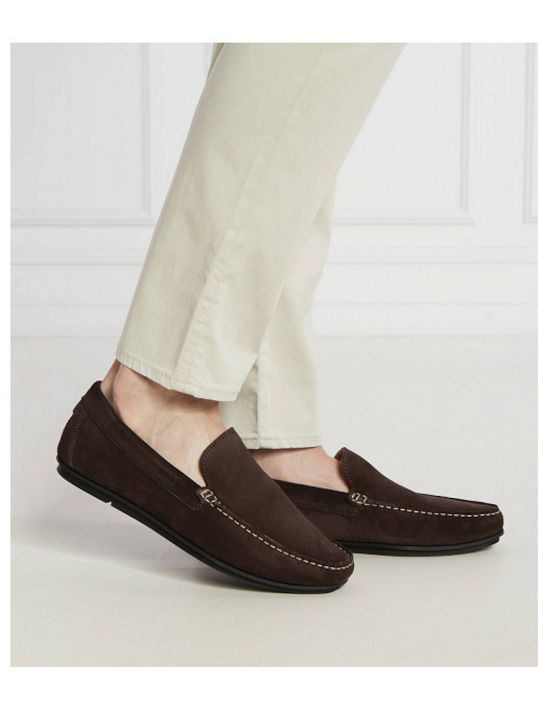 Gant Leather Women's Moccasins in Brown Color