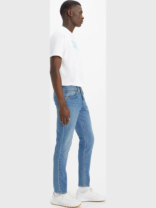 512 Men's Jeans Pants Elastic with Slim Tapered Fit Med Indigo Worn In