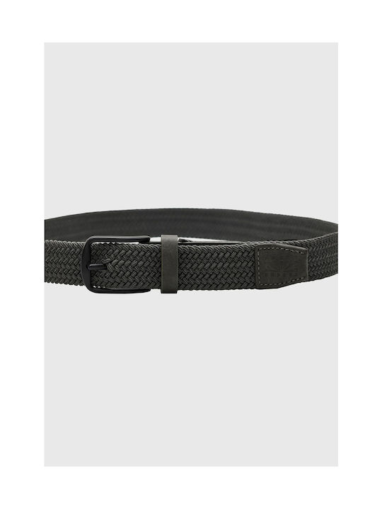 Funky Buddha Men's Belt Gray