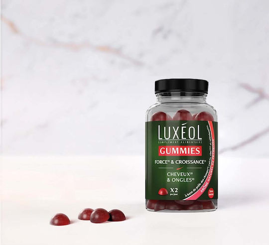 Food Supplement, Luxeol, With Biotin, Vitamin B5 And Zinc, Strengthening Hair And Nails, 60 Jellies