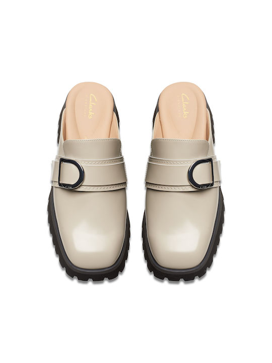 Flat Mules σε Μπεζ Χρώμα