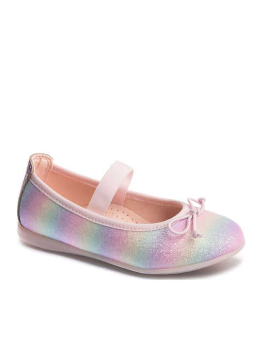 Balerini copii Anatomic cu elastic de Piele Colorate