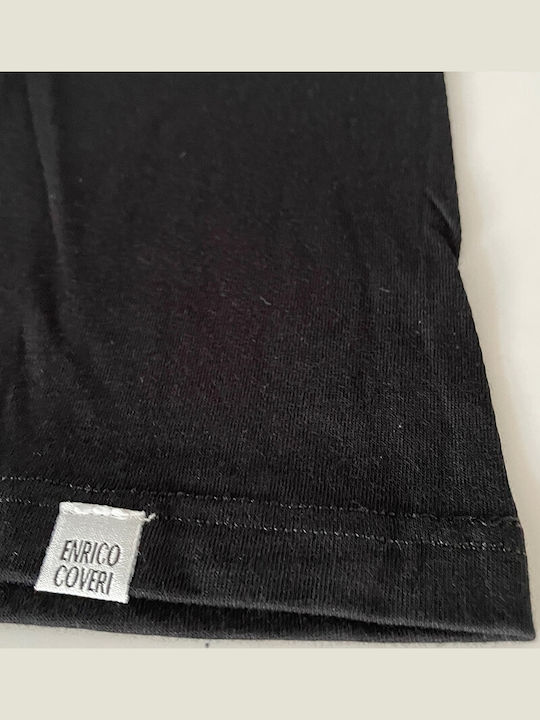 Men's Undershirt Short-sleeved Black