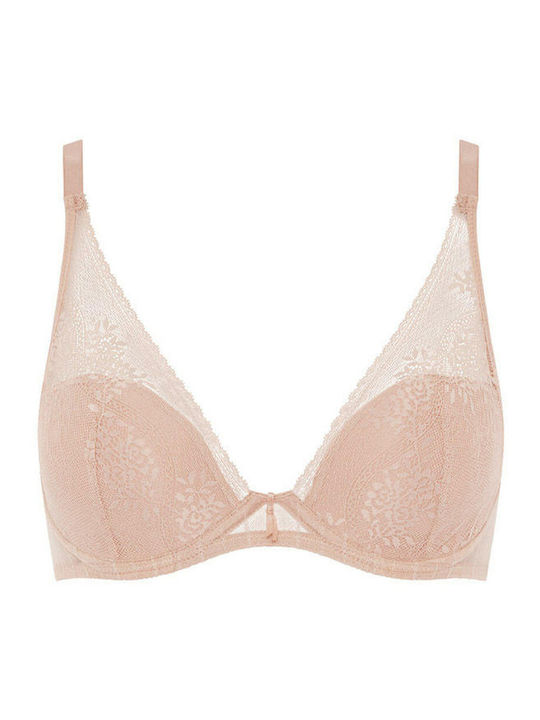 Passionata Triangle Triangle Bra with Light Padding Underwire Pink