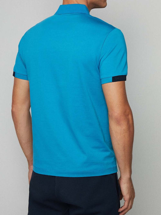 Hackett Herren Kurzarmshirt Polo Blau