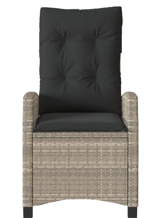 Bistro 3-Piece Living Room Set for Small Outdoor Spaces Light Gray with Pillows