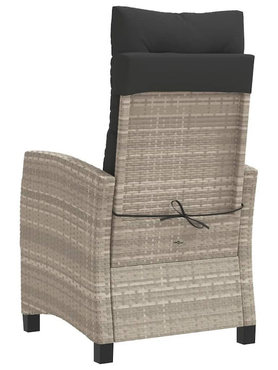 Bistro 3-Piece Living Room Set for Small Outdoor Spaces Light Gray with Pillows