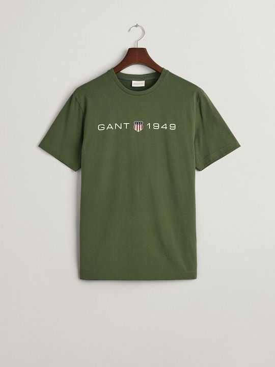Gant Herren T-Shirt Kurzarm Green