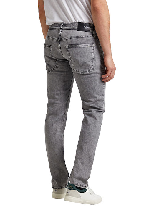 Pepe Jeans Pantaloni de Bărbați din Jean în Linie Dreaptă Grey