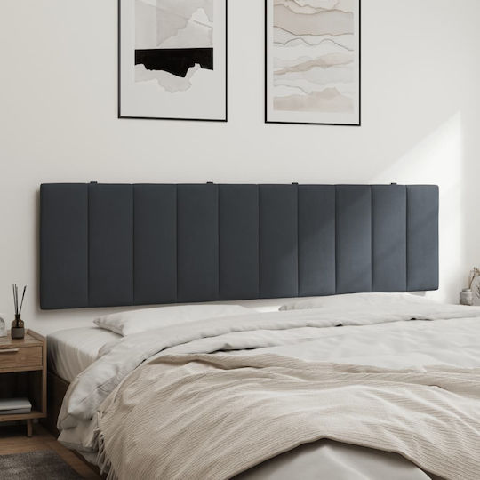 vidaXL Back Cushion For Fabric Bed Headboard Dark Gray 180x45cm