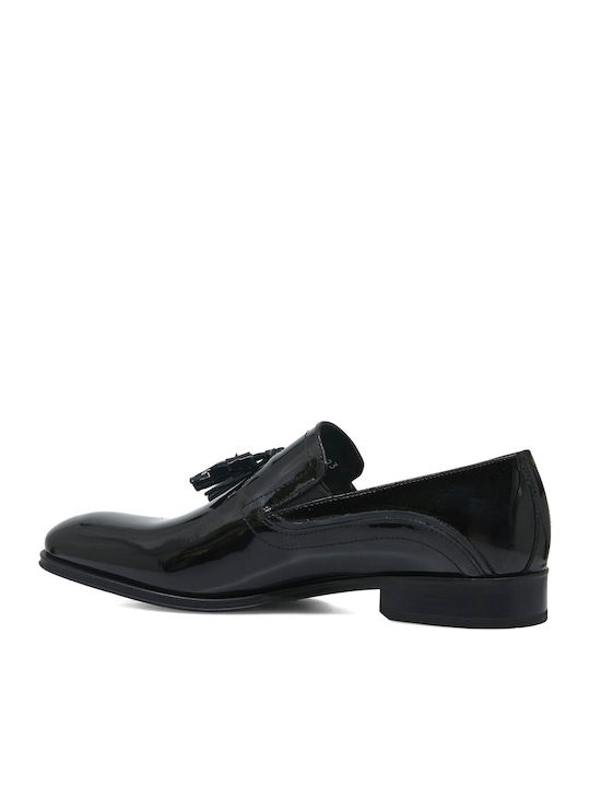 Δερμάτινα Ανδρικά Loafers σε Μαύρο Χρώμα