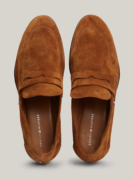 Men's Suede Moccasins Tabac Brown