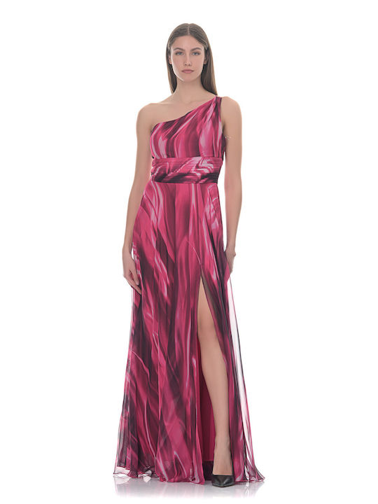 Farmaki Sommer Maxi Kleid Fuchsie