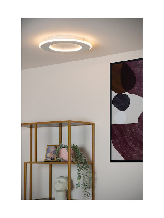 Lucide Lightning Light fixture Ceiling Mount Light White with Integrated LED
