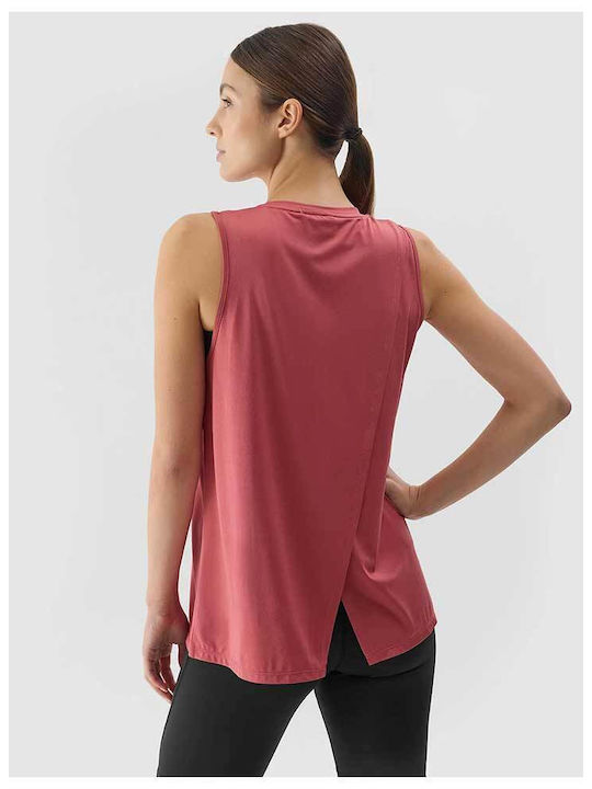 4F Women's Athletic Blouse Sleeveless Fast Drying Pink