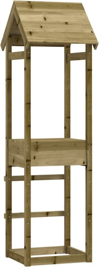 vidaXL Holzturm mit Kletterfläche 53x46.5x194cm. Rosa