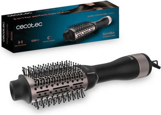 Cecotec Bamba Ceramiccare Κεραμική Ηλεκτρική Βούρτσα με Αέρα για Ίσιωμα και Μπούκλες 1200W