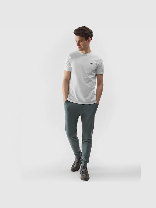 4F Herren T-Shirt Kurzarm Weiß