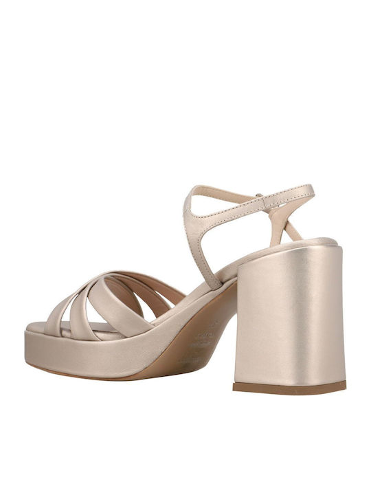 Leather Sandals Beige