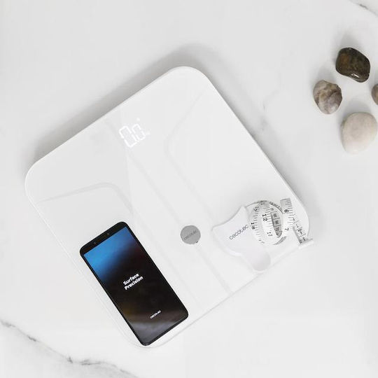 Cecotec Surface Precision 970 Healthy Smart Ζυγαριά 180kg με Λιπομετρητή & Bluetooth Λευκή