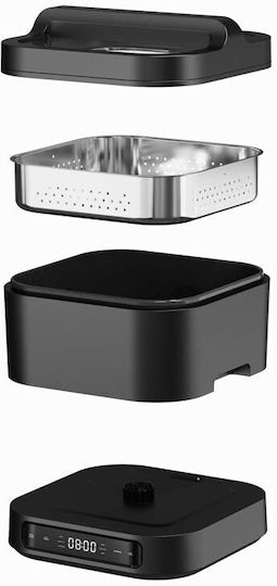 Turbotronic Aragaz multifuncțional 1200W cu Capacitate 4lt Negru