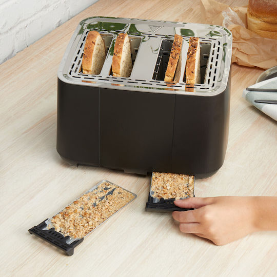 Petra Toaster 4 Slots 1850W Black