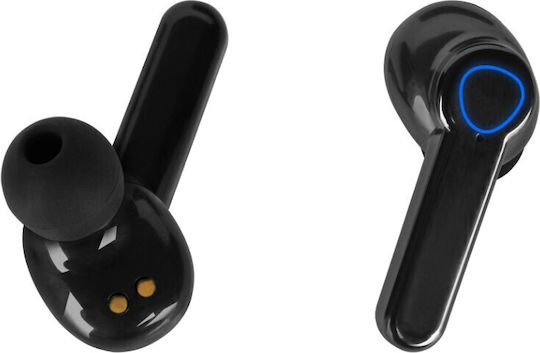Kruger & Matz M19 Earbud Bluetooth Handsfree Ακουστικά με Θήκη Φόρτισης Μαύρα