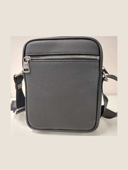 Herren Ledertasche Schulter / Crossbody Schwarz