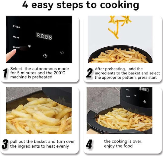 Air Fryer 6lt Μαύρο