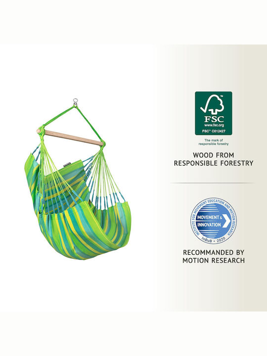 Showood Single Hammock Green 180x115cm