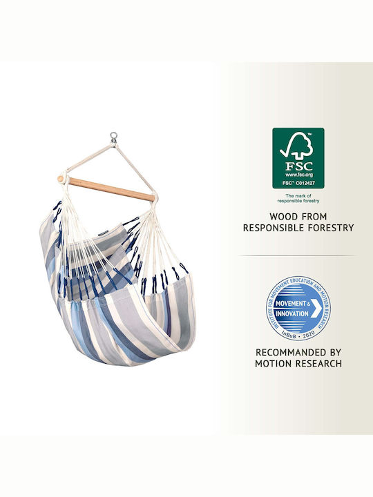 Showood Single Hammock Blue 180x115cm