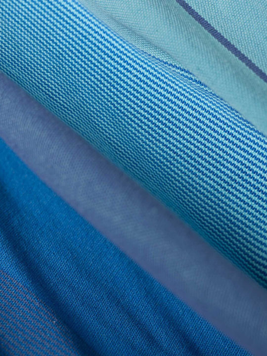 Showood Hängesessel Einzeln Stoff Blau 180x110x140εκ.