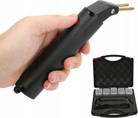 Black plastic stapler in case 100w + 205 nails