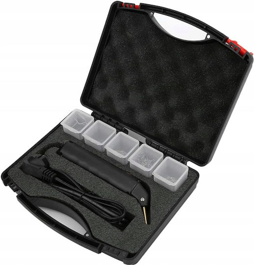 Black plastic stapler in case 100w + 205 nails
