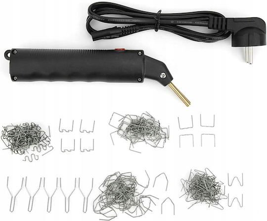 Black plastic stapler in case 100w + 205 nails