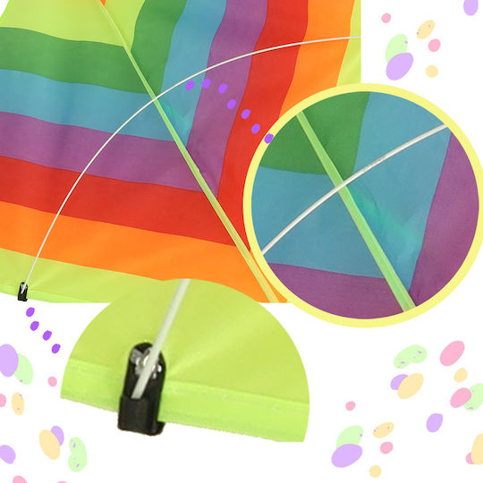 ikonka Triangular Kite Fabric 57x85cm 1pcs