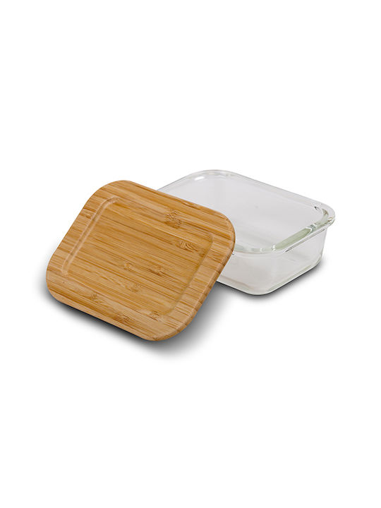 Nava Microwave Glass Lunch Box Transparent 300ml