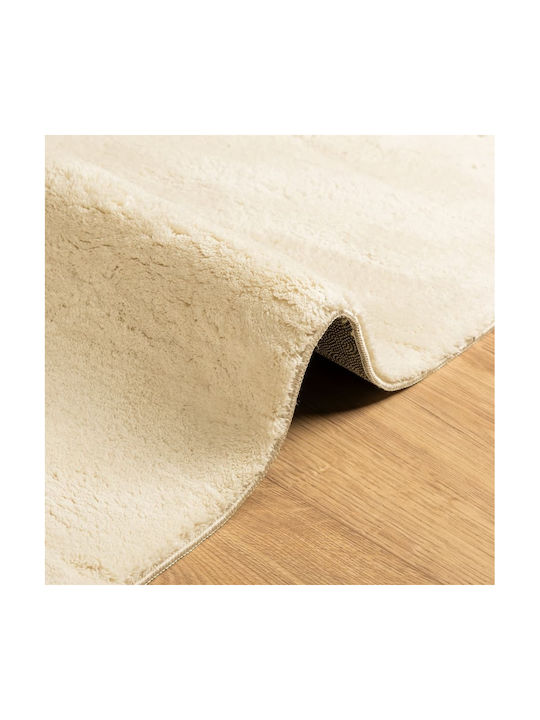 vidaXL Huarte Anti-slip Rug Rectangular Cream