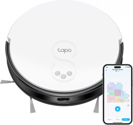 TP-LINK Tapo RV20 Aspirator Robot pentru Aspirare & Spălare cu Cartografiere și Wi-Fi Albă