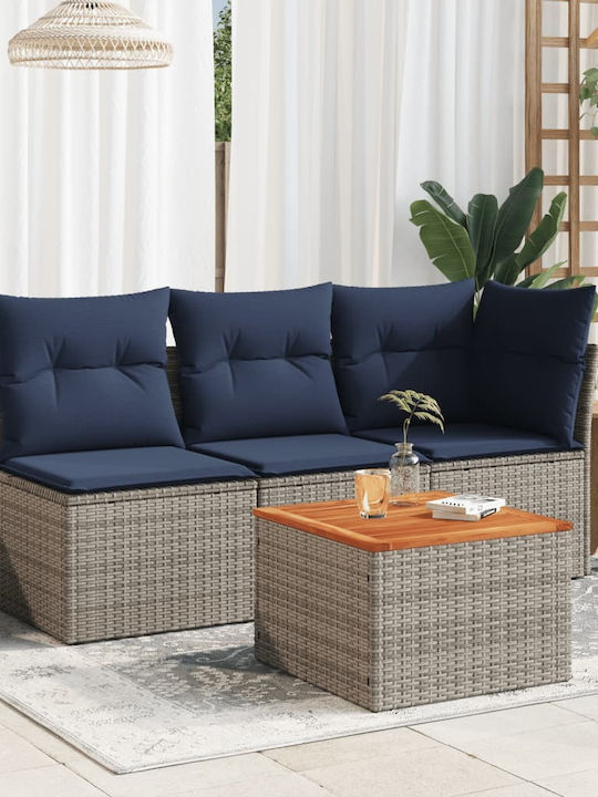 Sitting Room Table for Small Outdoor Spaces Gray 55x55x37cm