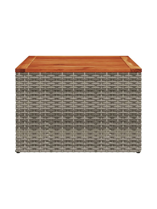 Sitting Room Table for Small Outdoor Spaces Gray 55x55x37cm