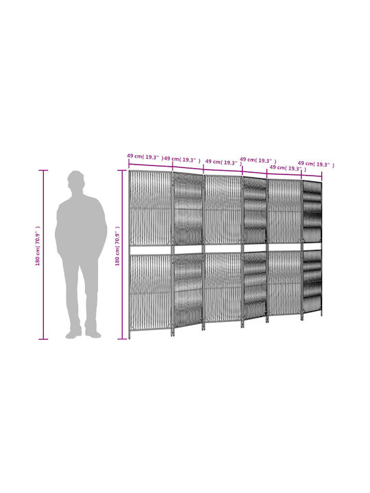 vidaXL Διακοσμητικό Παραβάν από Καμβά 294x180cm