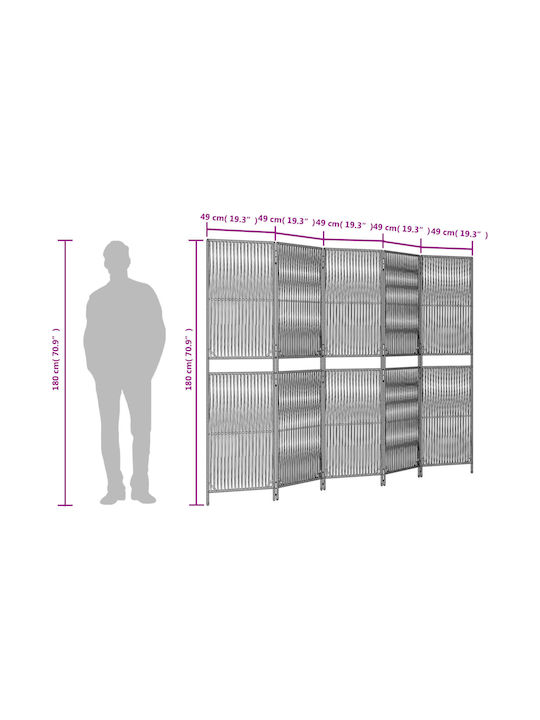 vidaXL Decorative Room Divider made of Canvas 245x180cm
