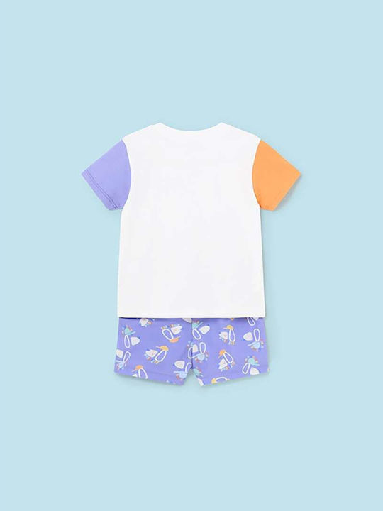 Mayoral Kinder Set mit Shorts Sommer 2Stück Lilac κι