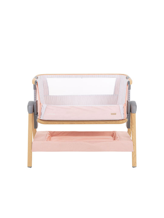 Kikka Boo Λίκνο Nanna Pink με Στρώμα και Πλαϊνό Άνοιγμα