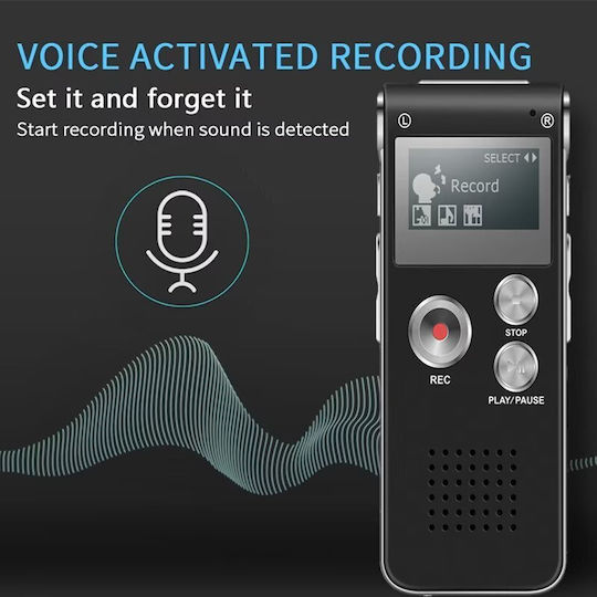 Диктофон MP3/WAV с Вътрешна Памет 16GB