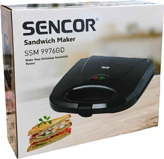 Sencor Τοστιέρα για 2 Τοστ 700W Μαύρη