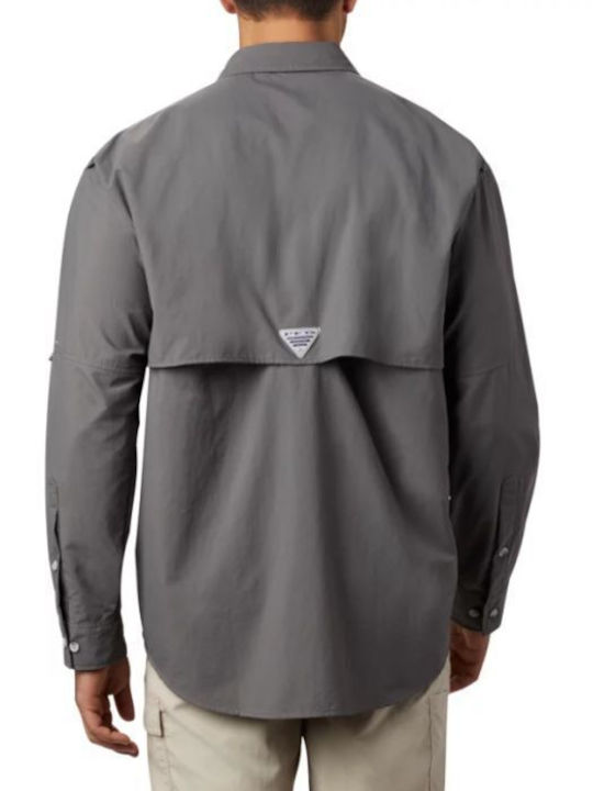 Columbia Pfg Bahama Herrenhemd Langärmelig City Grey